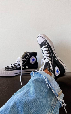 Converse Siyah Uzun