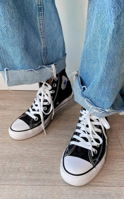 Converse Siyah Uzun