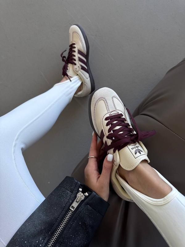 Adidas Samba Bej-Bordo Adidas Samba Bej-Bordo