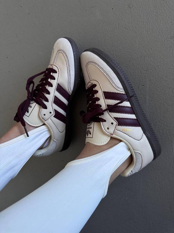 Adidas Samba Bej-Bordo Adidas Samba Bej-Bordo