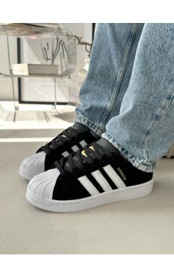 Adidas Superstar Nubuk Siyah Süet