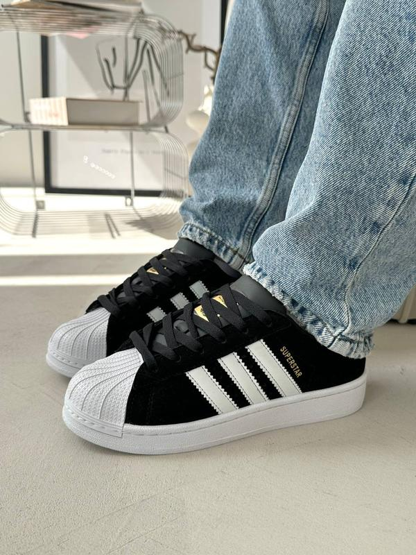 Adidas Superstar Nubuk Siyah Süet