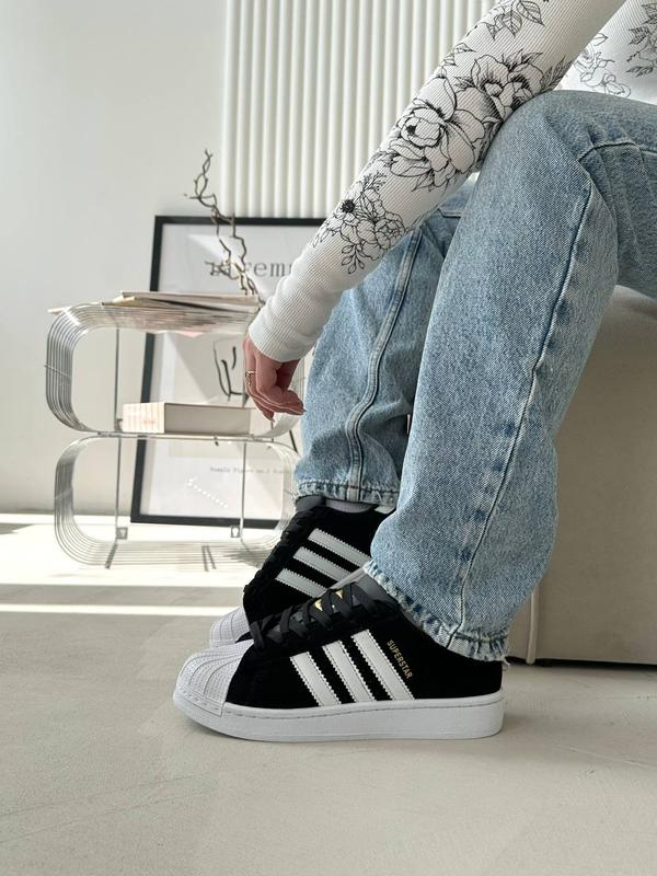 Adidas Superstar Nubuk Siyah Süet