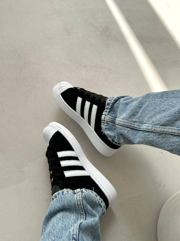 Adidas Superstar Nubuk Siyah Süet