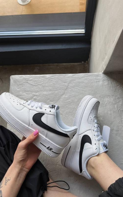 Nike AF-1 Spor Ayakkabı Beyaz-Siyah