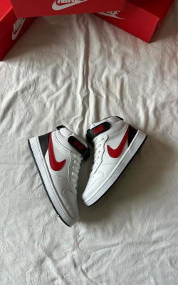 Nike Court Bot Siyah-Kırmızı