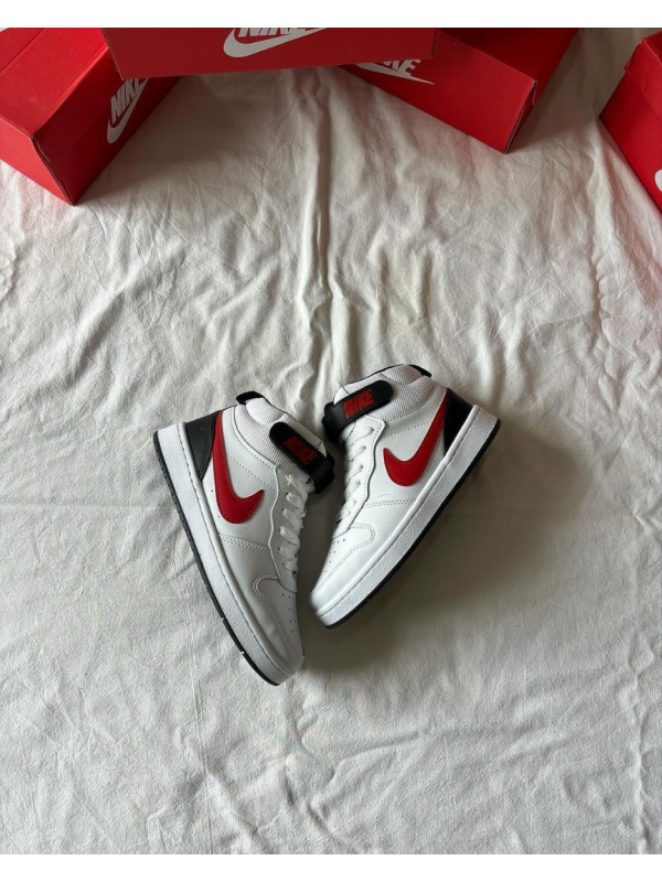 Nike Court Bot Siyah-Kırmızı