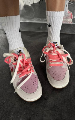 Nike Dunk Double Swoosh Pembe